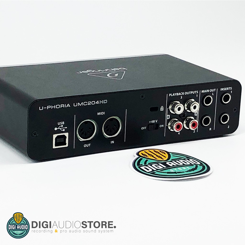 Behringer UMC204HD ( UMC 204 HD ) Soundcard USB Audio Interface with