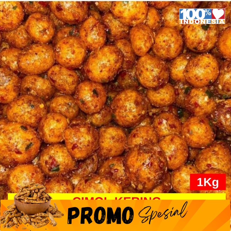 

Cimol Kering Cimolring Cimol Pedas Bulat perkilo 1Kg