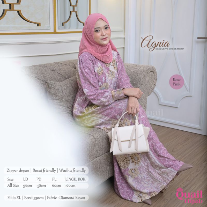 DRESS QUAIL HIJAB AGNIA