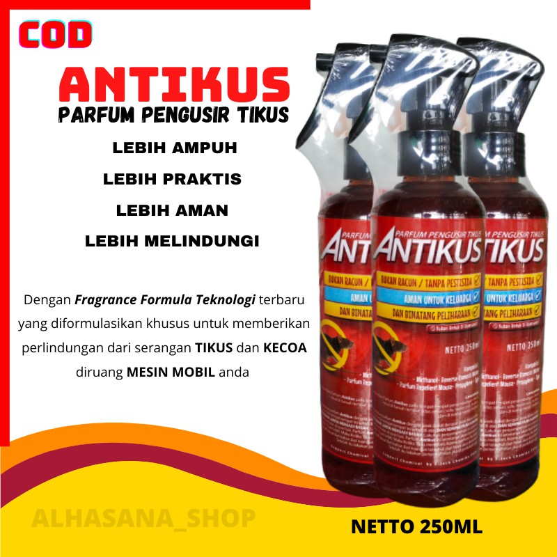 [BISA COD[ PAKET 3 BOTOL SEMPROT PENGUSIR TIKUS/PARFUM USIR TIKUS AMPUH 250ML/ANTIKUS PENGUSIR AMPUH