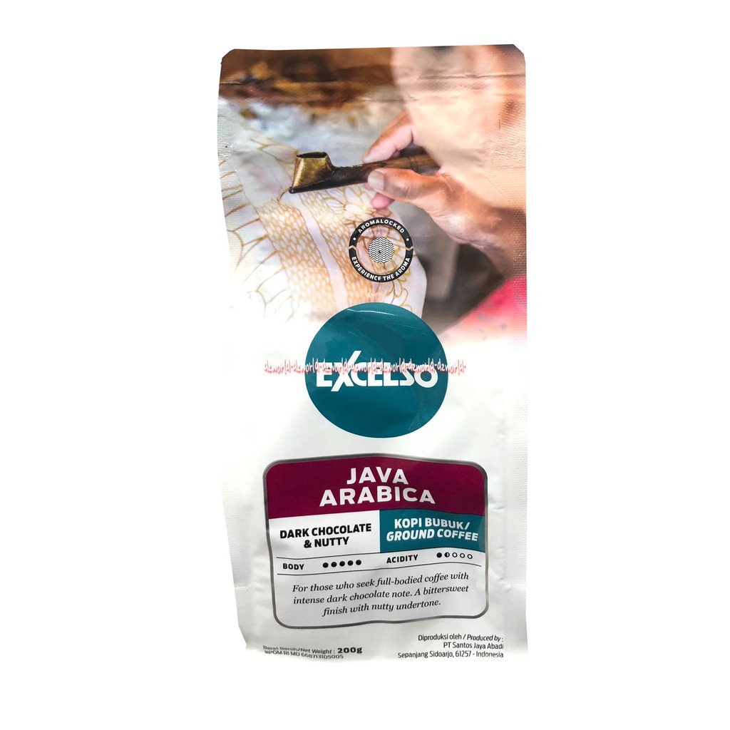 Excelso Java Arabica Aromatic Sweet 200gr Kopi Eselso Arabika Biji Kopi Ground Bubuk Kopi Bubuk Exselso