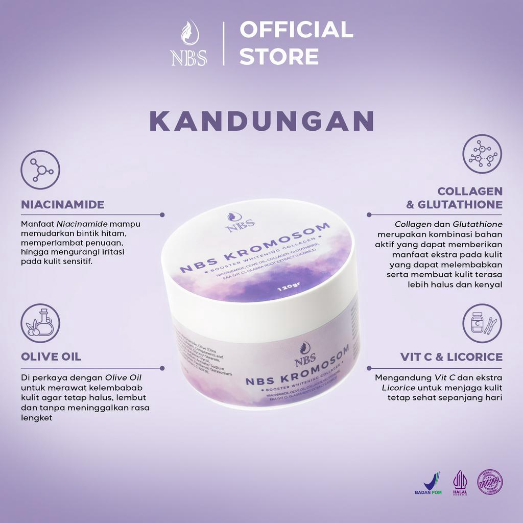 NBS Kromosom Body butter Booster Whitening Collagen 120gr