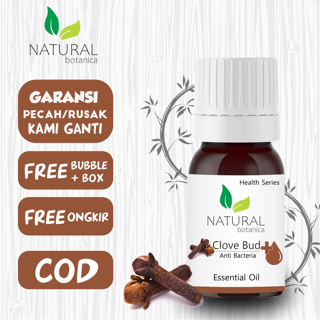 Natural Botanica Clove Bud Essential Oil Pure Minyak Esensial Atsiri AromaTerapi Diffuser