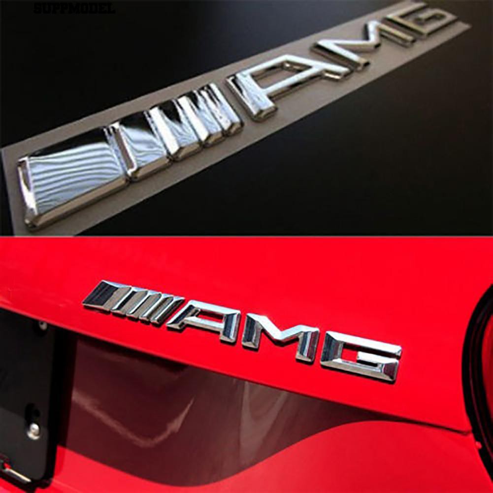 ⏲3D Mobil Kendaraan Logo Surat Sticker Decal ABS Decor Badge Emblem untuk Benz AMG