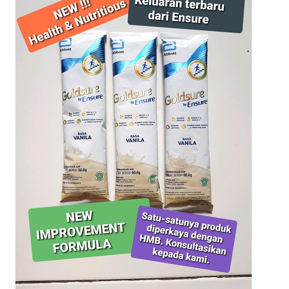 

39 ! SUSU GOLDSURE SACHET ENSURE SACHET VANILA SUSU TINGGI PROTEIN HS39 39