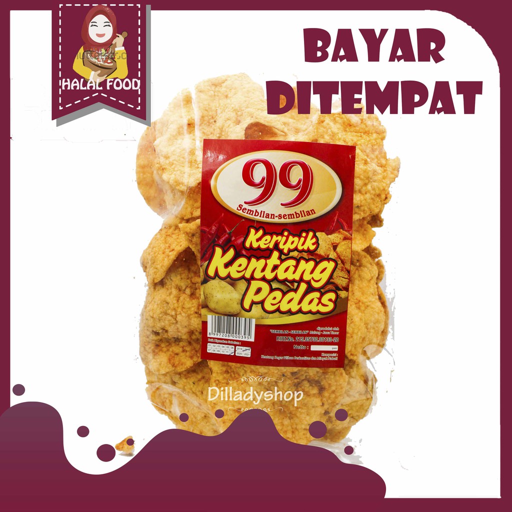 Jual Keripik Kentang Pedas Kripik Kentang Pedas Indonesia Shopee