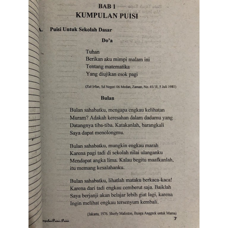 Kumpulan Puisi Dilengkapi Pantun Peribahasa Dan Kata Mutiara