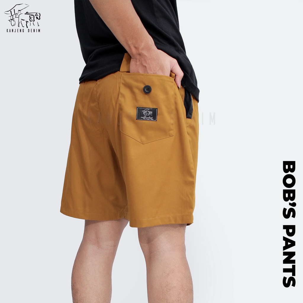 Kanjeng Denim Boardshort Celana Pendek BOB'S PANTS KUNYIT