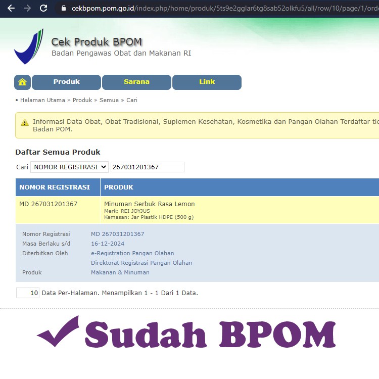 ❤️ RG ❤️ JOYJUS SLIM FIBER WITH FISH COLLAGEN 15 SACHET REI JOYJUS FIBER BPOM