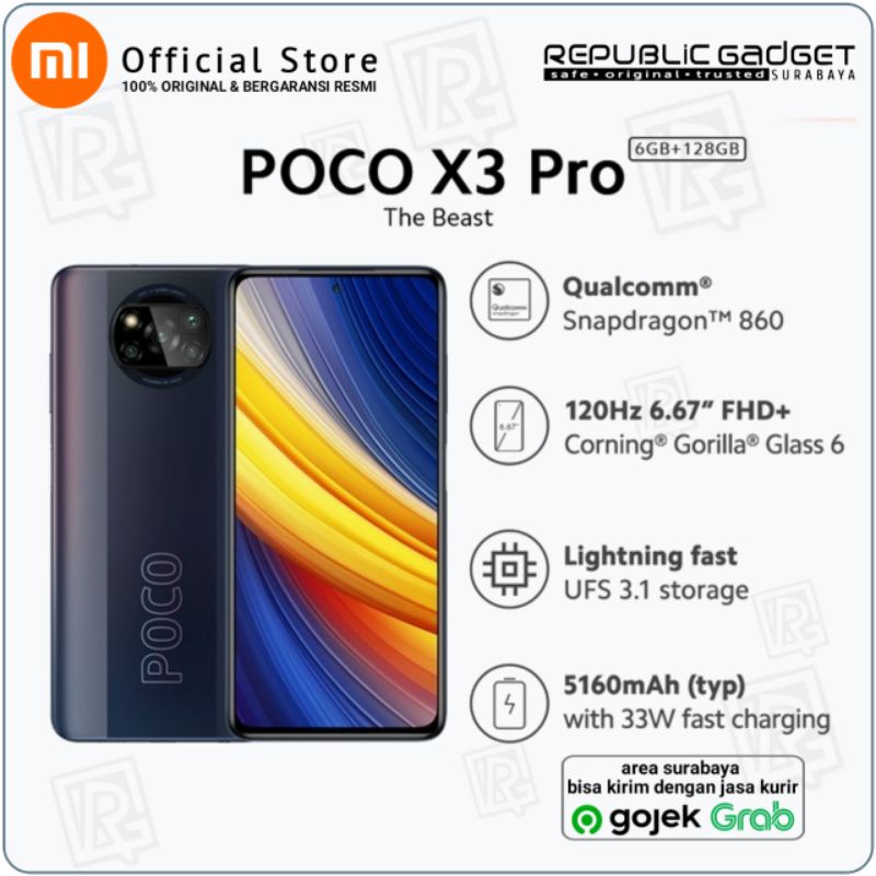 POCO X3 Pro (6GB + 128GB) Snapdragon™ 860 48MP AI AI Quad Kamera