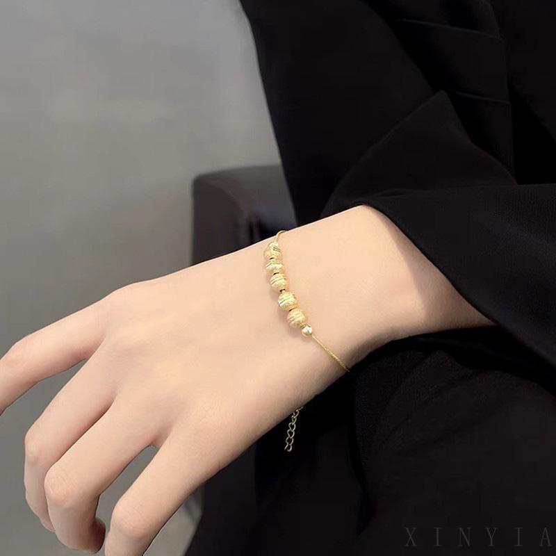 【Bayar di tempat】Gelang Tren Fashion Gelang Emas Untuk Wanita  Model Gelang pasangan hadiah