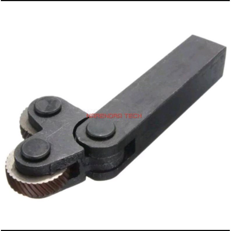 knurling 2 roda bubut kartel 1mm