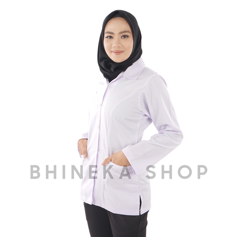 Kemeja Putih Wanita  Baju PDH Putih Kemeja Kerja Seragam Pns Wanita Kemeja Dinas Putih Perawat Baju Putih PNS Wanita Seragam Putih PNS Kemeja Putih Kerja