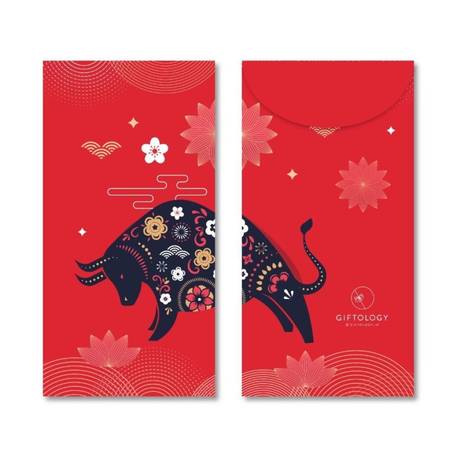 

Amplop Angpao Modern | Angpao Chinoiserie isi 5 pcs - Redbull