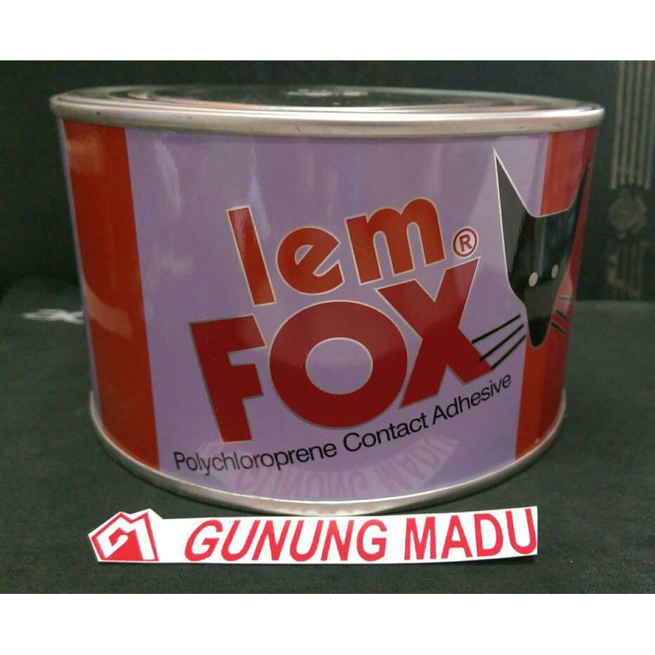 

LEM FOX KUNING 300 GR / LEM KARPET SENDAL KULIT KAYU HPL KARET SERBAGUNA