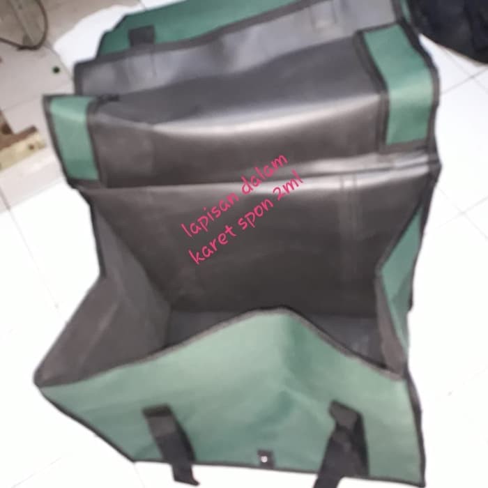 BLACKPINK Tas motor samping bahan jala kuat dilapis terpal anti air model tutup atas original