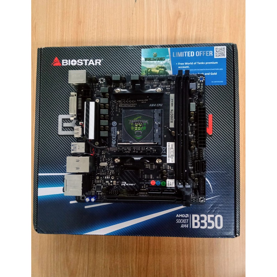 Biostar B350GTN ITX Socket AM4