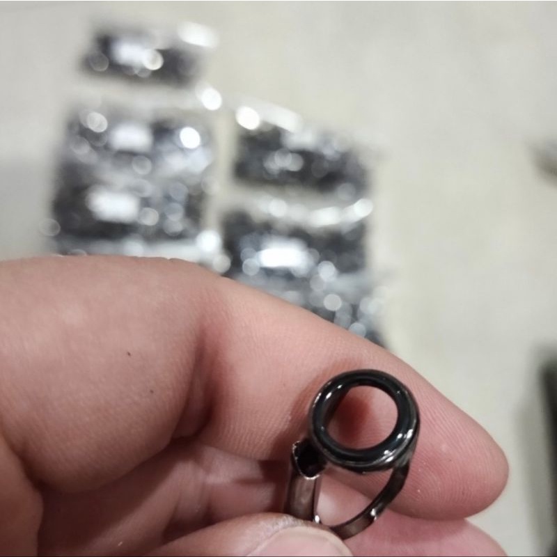 cincin ujung joran K series Tidak Fuji kepala 8 ucrlst black nickle