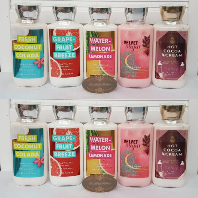 MIX &amp; MATCH BATH AND BODY WORKS BODY LOTION ( 3 FOR 410K)