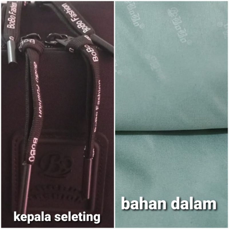 NEW BOBO FASHION - TAS PINGGANG WANITA BOBO 2049-3 WAISTBAG WANITA NILON WATERPROOF