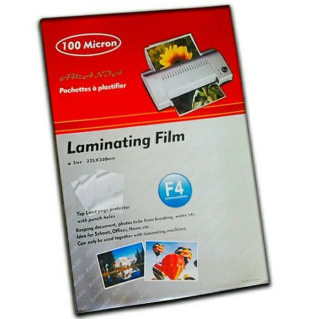 

Plastik Laminating Amanda F4 100 micron