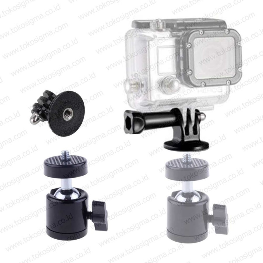 Tripod Monopod 1/4&quot; F Adapter Converter Mount for Gopro Hero 8/7/6/5/4