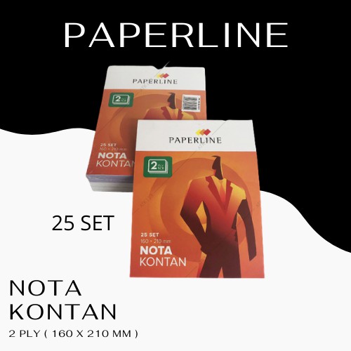 

Nota Kontan Paperline Besar 2 PLY NCR 25 Set - 160 x 210 mm