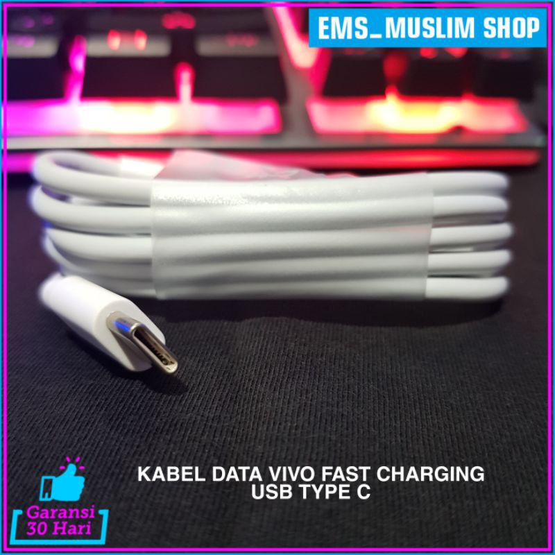 Kabel Data Fast Charging Vivo V19 V20 V20 SE ORIGINAL 100% USB Type C