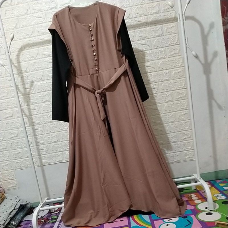Jumbo Gamis Polos Mevvah LD120