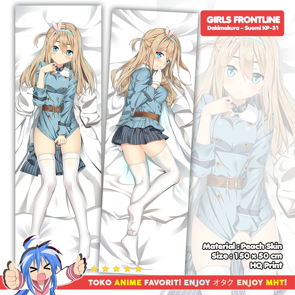 Sarung Bantal Anime Dakimakura Girls Frontline : Suomi KP31