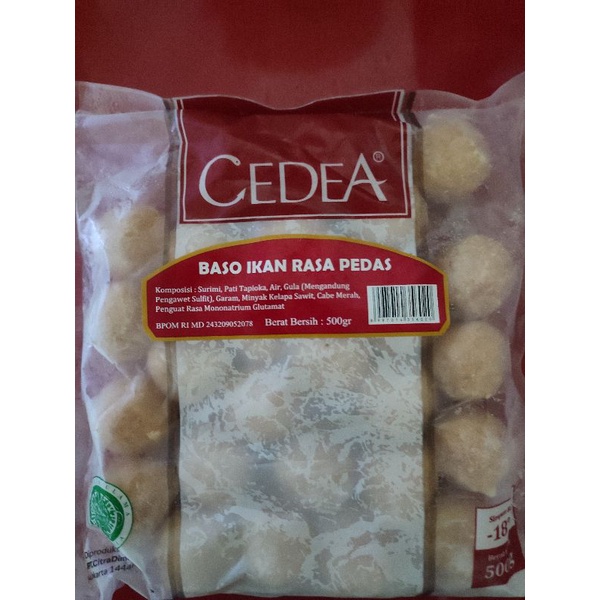 

bakso ikan pedas cedea