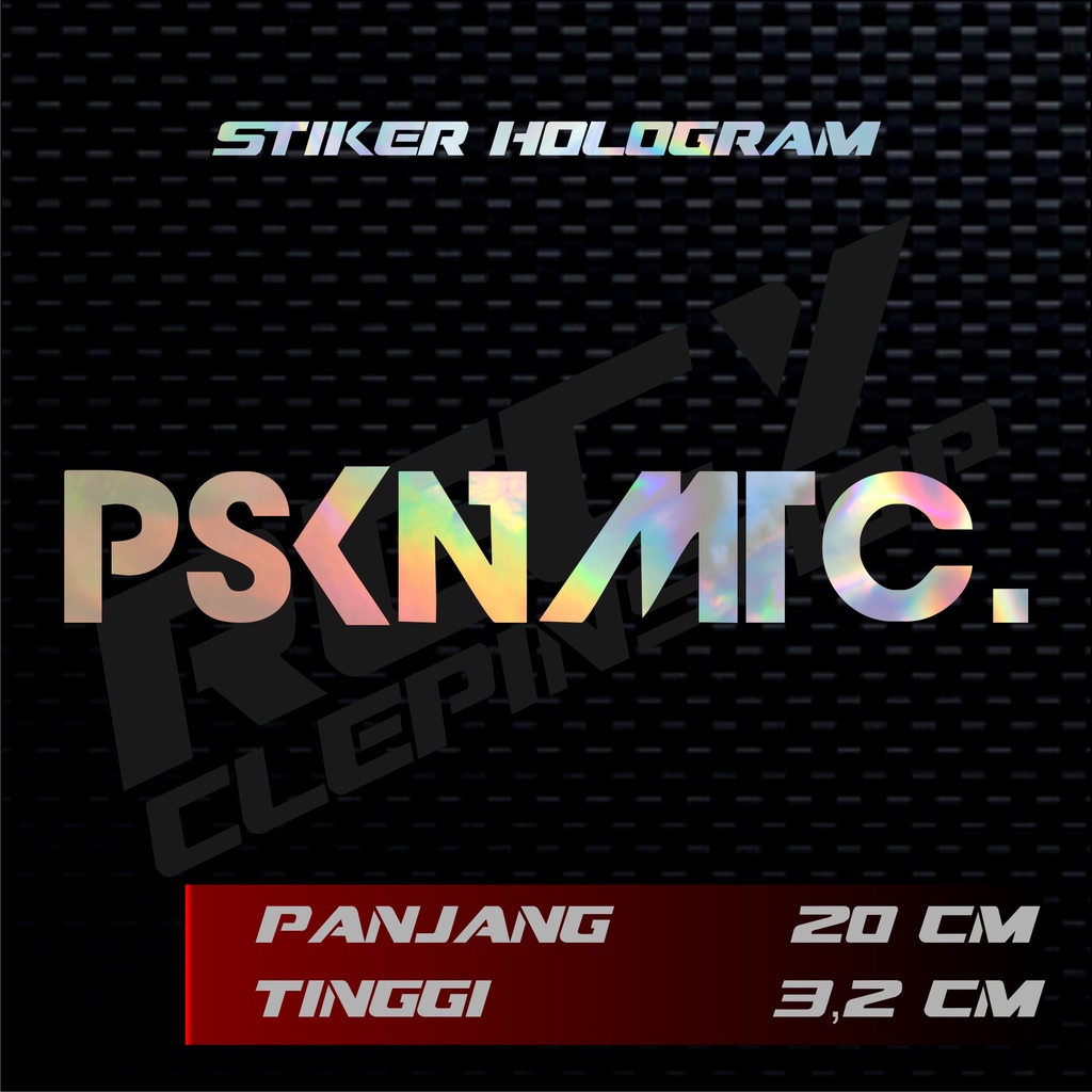 STIKER PSKNMTC HOLOGRAM / STICKER CUTTING MOTOR