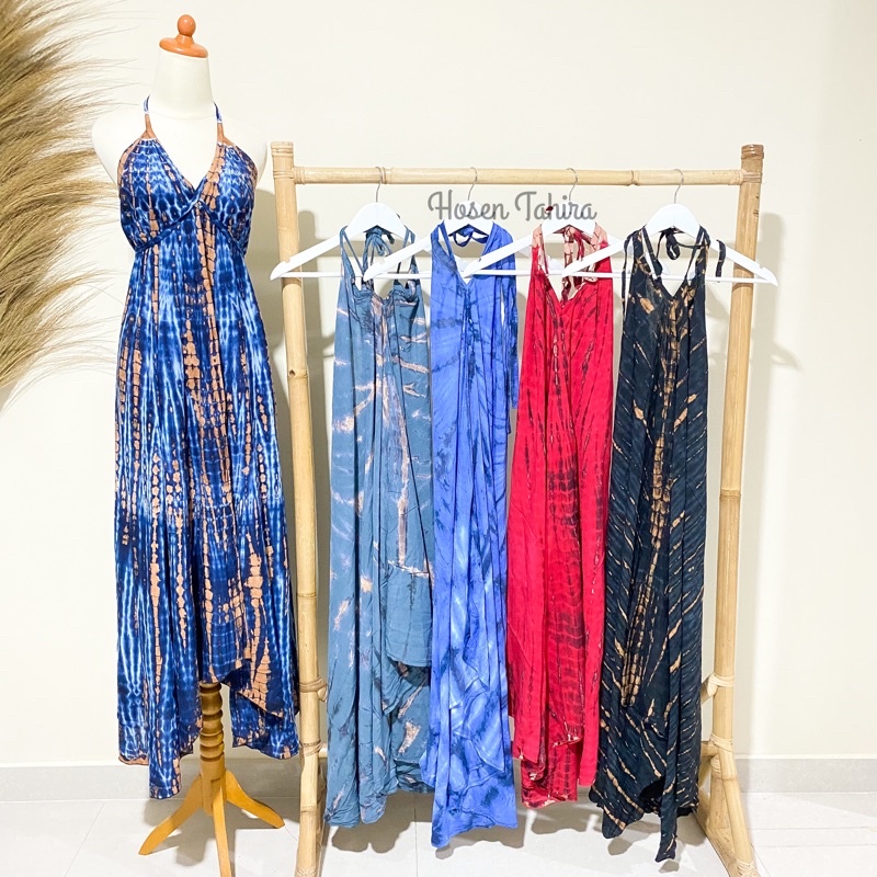 dress tie dye piramid bali