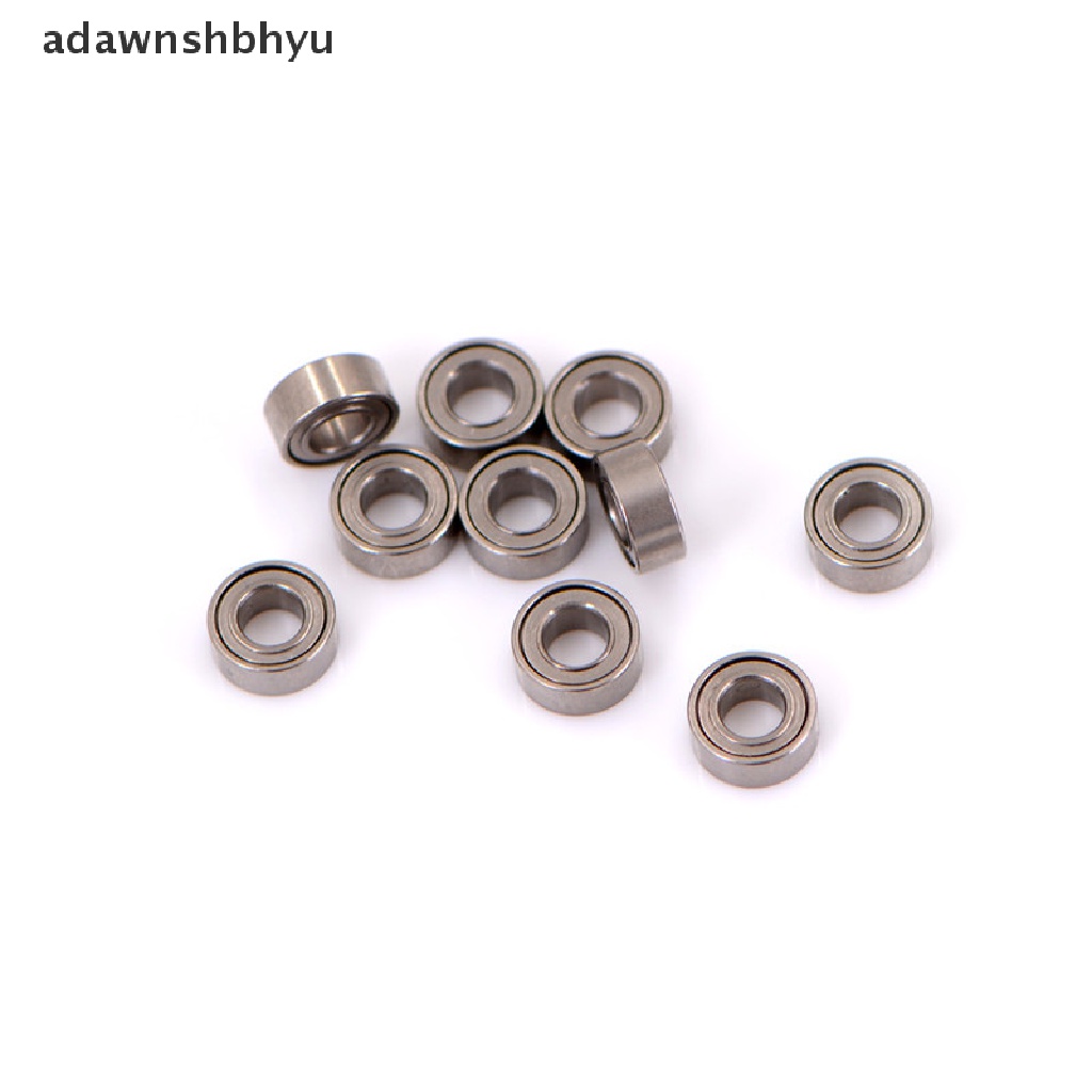 Adawnshbhyu 10pcs Bantalan Mini bearing Baja Rolling Ball bearing MR63ZZ 3*6*2.5mm