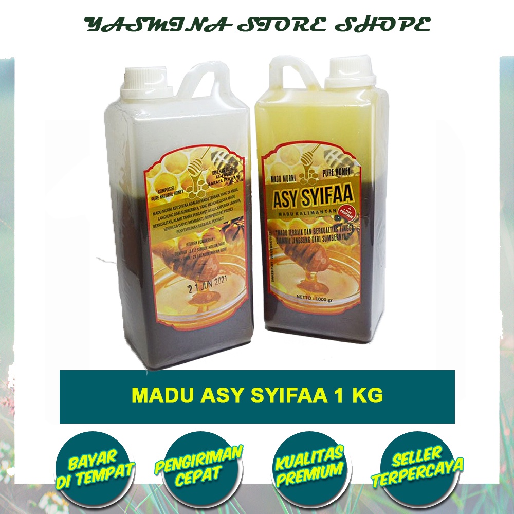 MADU ASY SYIFAA 1 KG | MADU MURNI | MADU ASLI | MADU MURNI KALIMANTAN ASYSYIFAA AS SYIFA ASY SYIFA