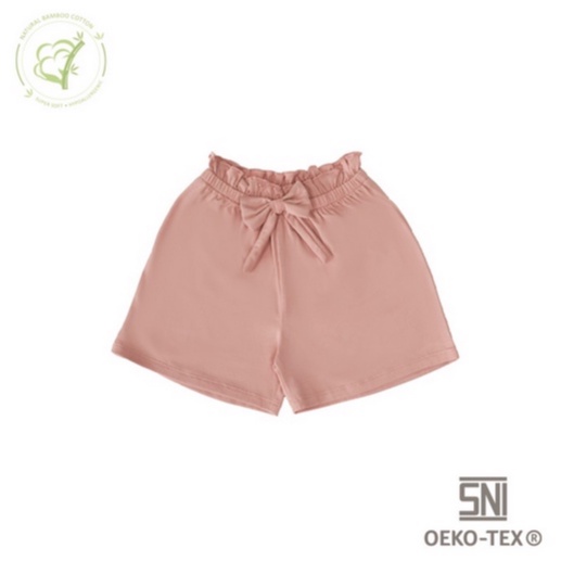 Bamboo and Bub - Ribbon Short Bawahan Pita Anak Perempuan Baby Girl Celana Pendek Lucu Soft Adem Bambu