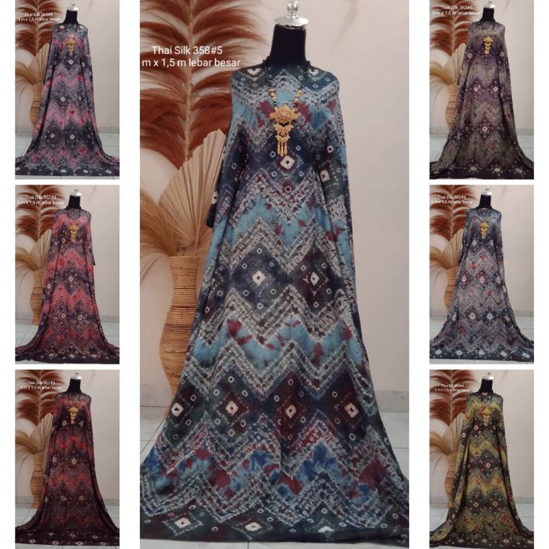 KAIN JUMPUTAN KHAS PALEMBANG 3 METER LEBAR BESAR KUNING BIRU BAHAN DASAR BATIK BAJU COUPLE PESTA KON