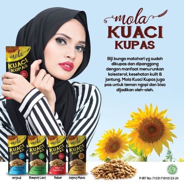 

Kuaci Kupas Mola Netto 50 gram