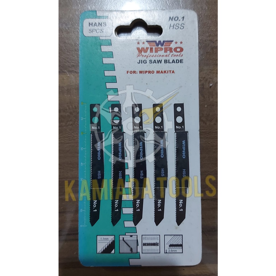 Mata Jigsaw HSS Wipro no 1/Mata Gergaji Besi/Mata jigsaw besi