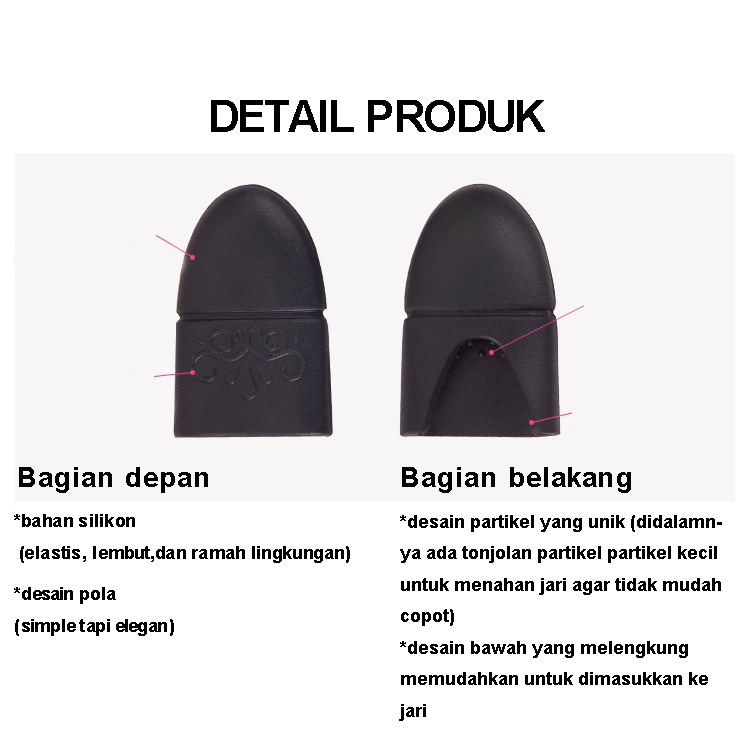 Cap Pembersih Kutek Gel UV Bahan Silikon