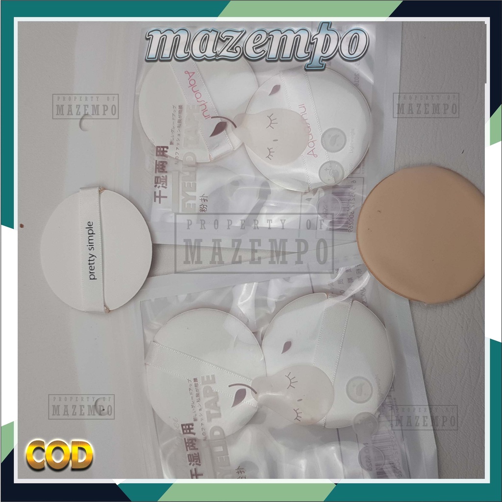 spons bedak tabur mini make over masempo isi 2 pcs