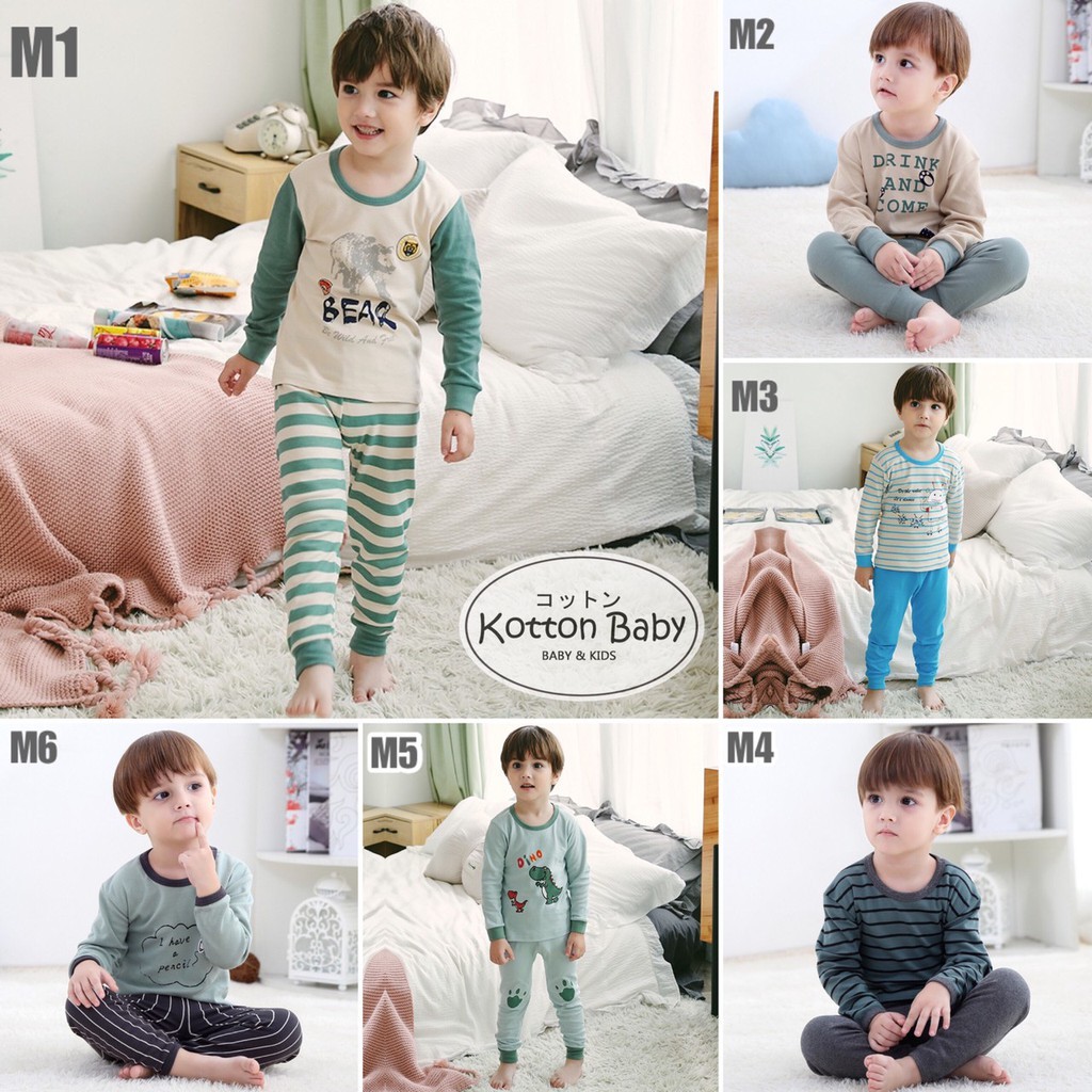 3-8thn | PIYAMA ANAK PAJAMAS BAJU TIDUR ANAK SLEEPWEAR Catalog vol.M