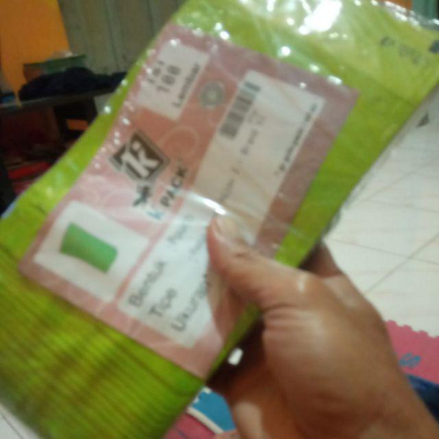 Kemasan Alumuniumfoil Hijau Glossy 13x20cm