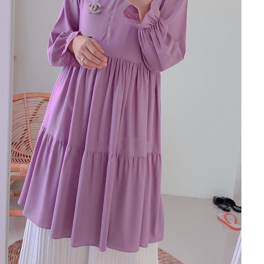 Miliki IL - ATASAN MUSLIM WANITA JUMBO  SORAYA TUNIK POLOS JUMBO WANITA MUSLIM