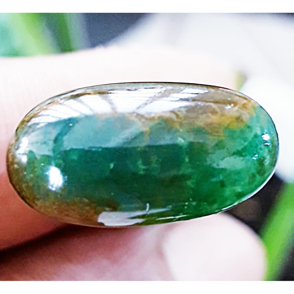 BACAN DOKO batu akik natural bacan doko majiko coklat kristal size 17mm