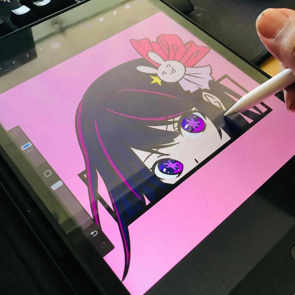 TORIZU Crewneck Ai Hoshino Idol Embroidery Anime Manga Oshi No Ko Premium Unisex