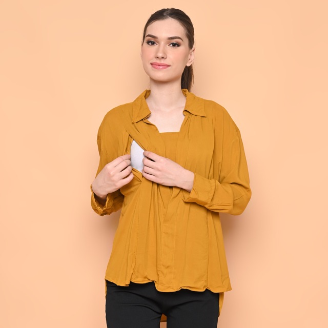 

MONOMOM Midri Top - Baju Menyusui Nursing Wear Stylish Premium