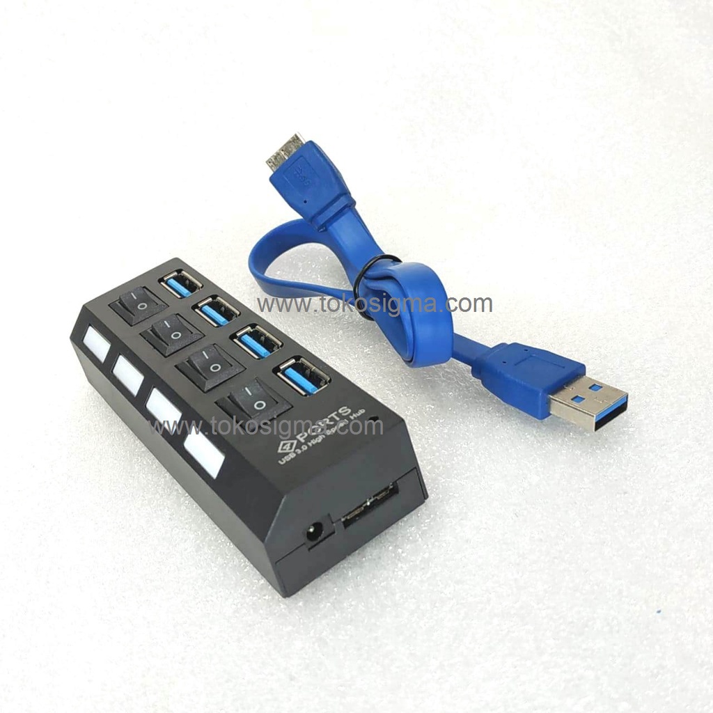 USB HUB 3.0 SUPER SPEED 4 PORT USB3.0 Splitter Extension LED SAKLAR