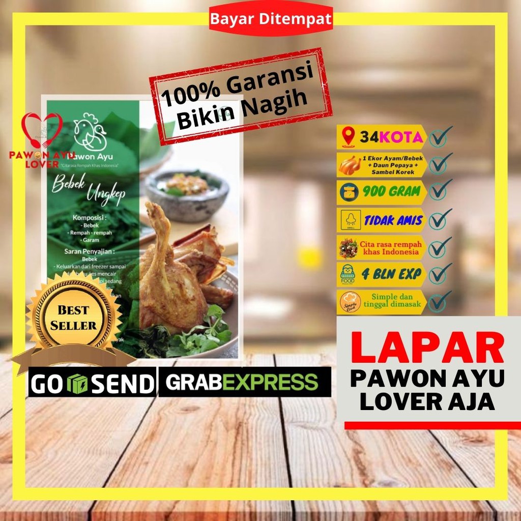 

Makanan Bebek Ungkep Asli Kartasura Beku Frozen Praktis Simple Goreng Bakar Panggang Enak Gurih Top