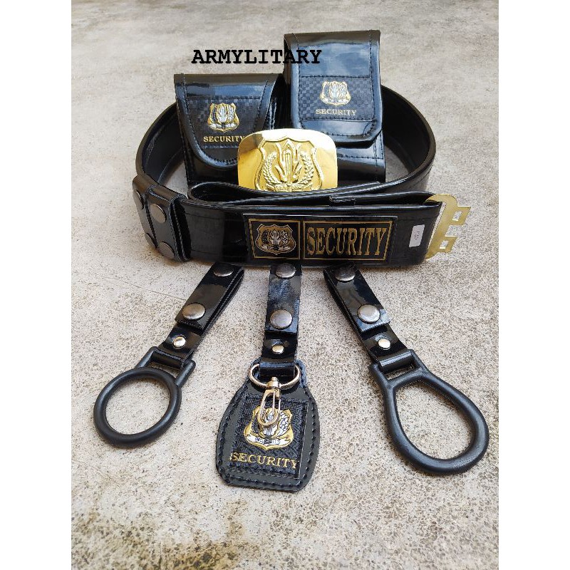 kopel set satpam security lux hitam